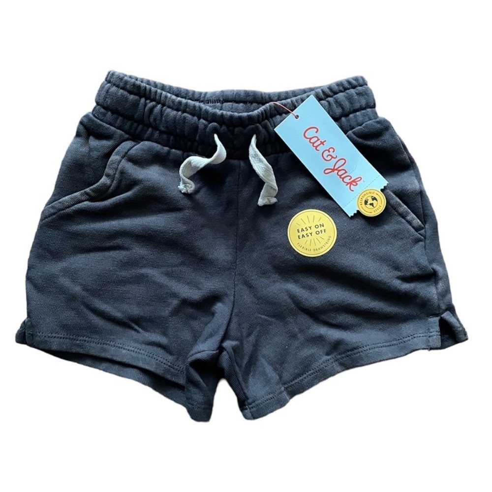 NWT Cat & Jack Kids' Black Shorts- 5 Pairs